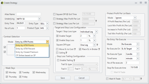 Time Based Options Straddle Options Strangle Entry By